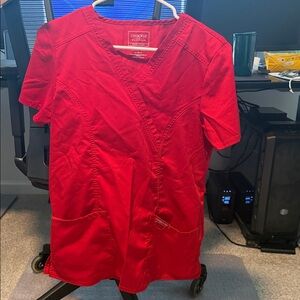 Cherokee Red V-Neck Scrub set